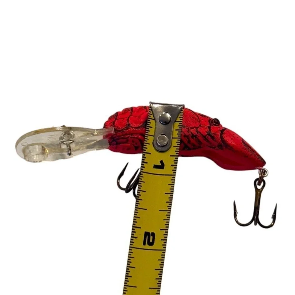 Rebel Wee-Crawfish Deep Diving Crankbait Fishing Lure Red Black Craw